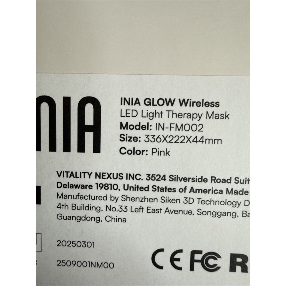 Red Light Therapy Mask Glow Wireless LED Face Rechargeable Ergonomic Design - Picture 6 of 11